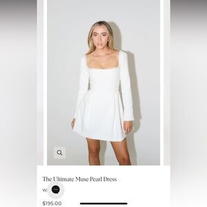 NWT Odd Muse ultimate Muse Pearl Dress White L